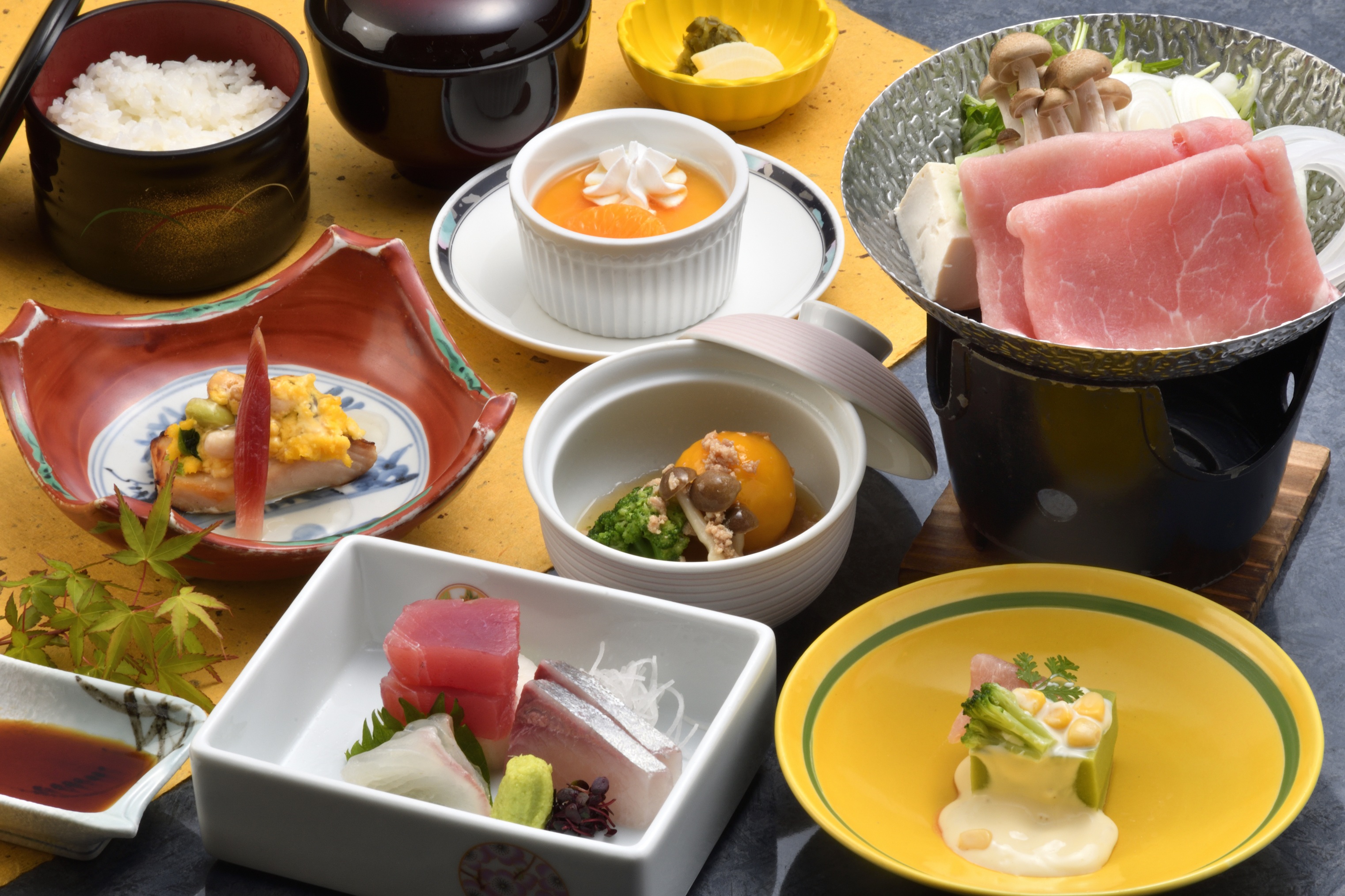 月替わり創作会席を愉しむ、はまゆうプラン
